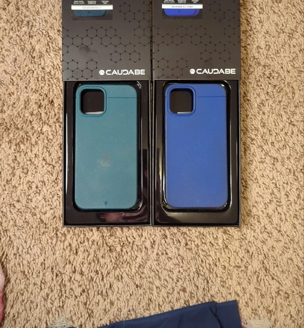 Sheath Phone Case - Sea Green and Electric Blue